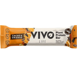 vivo life protein bar cacao orange 65g