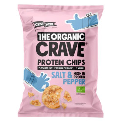 the organic crave protein chips salt pepper 30g