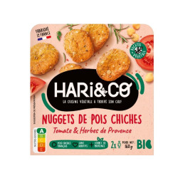nuggets de pois chiches tomate & herbes de provence hari and co 160g