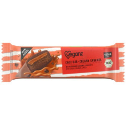 barre chocolat caramel veganz 50g