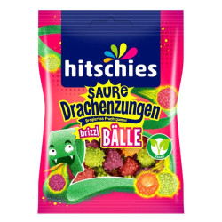 hitschies bonbons acidules drachenzungen brizzl balle 100g