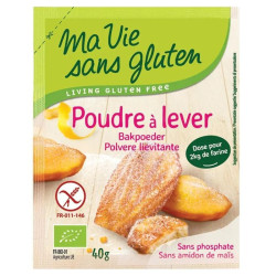 poudre à lever bio ma vie sans gluten 40g