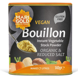 bouillon réduit en sel bio marigold 140g