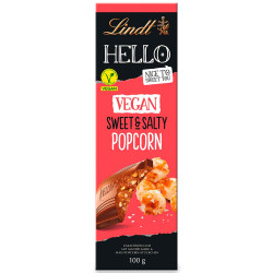 chocolat lindt hello vegan popcorn sucre sale 100g