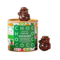 dark chocolate snowmen chococo 100g