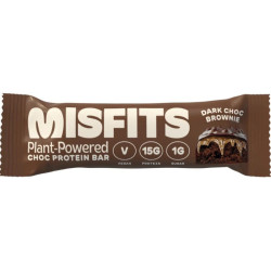 misfits protein bar chocolate brownie 45g