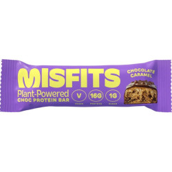 misfits protein bar chocolate caramel 45g