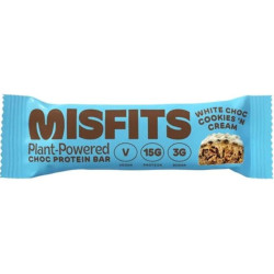 misfits protein bar white choc cookies n cream 45g