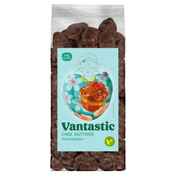 vantastic foods choc buttons 500g