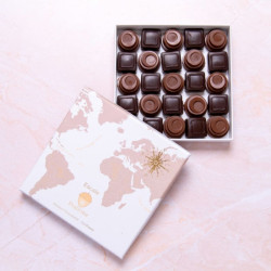 coffret 25 chocolats pralines escale pralinee 230g