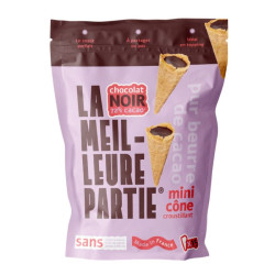 mini cones croustillant chocolat noir la meilleure partie 75g