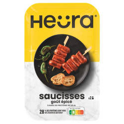 saucisses gout epice heura 216g