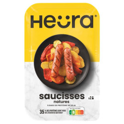 saucisses natures heura 216g