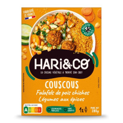 couscous aux falafels de pois chiches bio hari&co