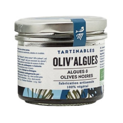 Tartinable Olives Noires et Algues Bio MARINOE 90g