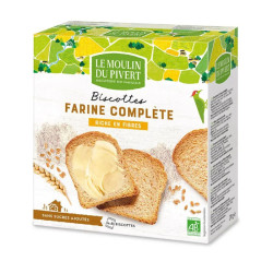 biscottes farine complète le moulin du pivert 270g