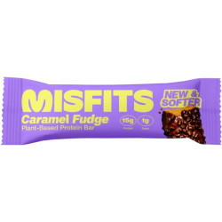 misfits protein bar caramel fudge 50g