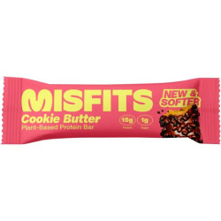 misfits protein bar cookie butter 50g