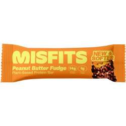 misfits protein bar peanut butter fudge 50g