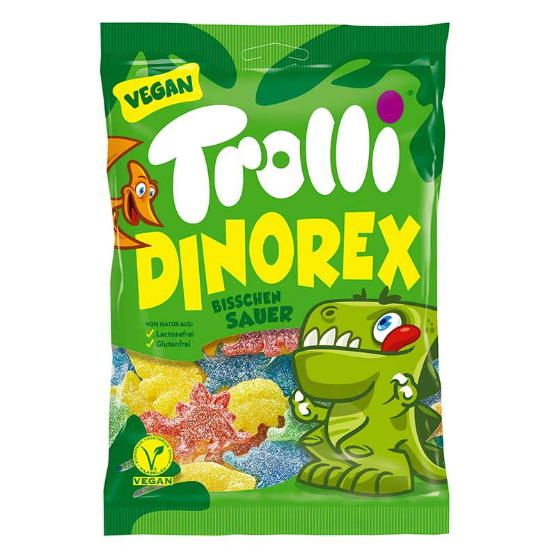 Bonbons Dinorex Trolli Vegan - 150g